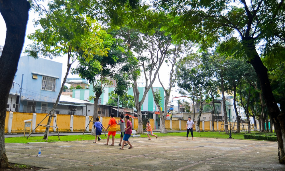 Hoạt động thể thao tại công viên 29-3